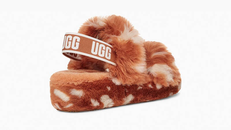 UGG Oh Yeah Spots Slide Natural
