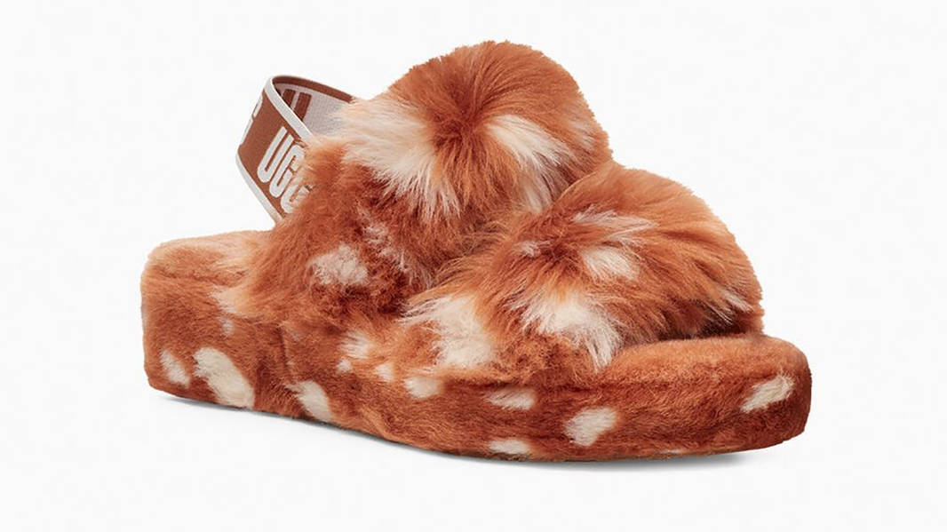 UGG Oh Yeah Spots Slide Natural