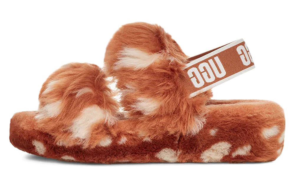 UGG Oh Yeah Spots Slide Natural