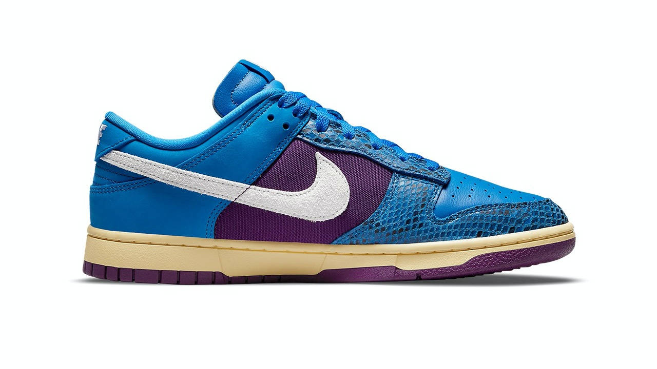 undefeated nike dunk low blue 2