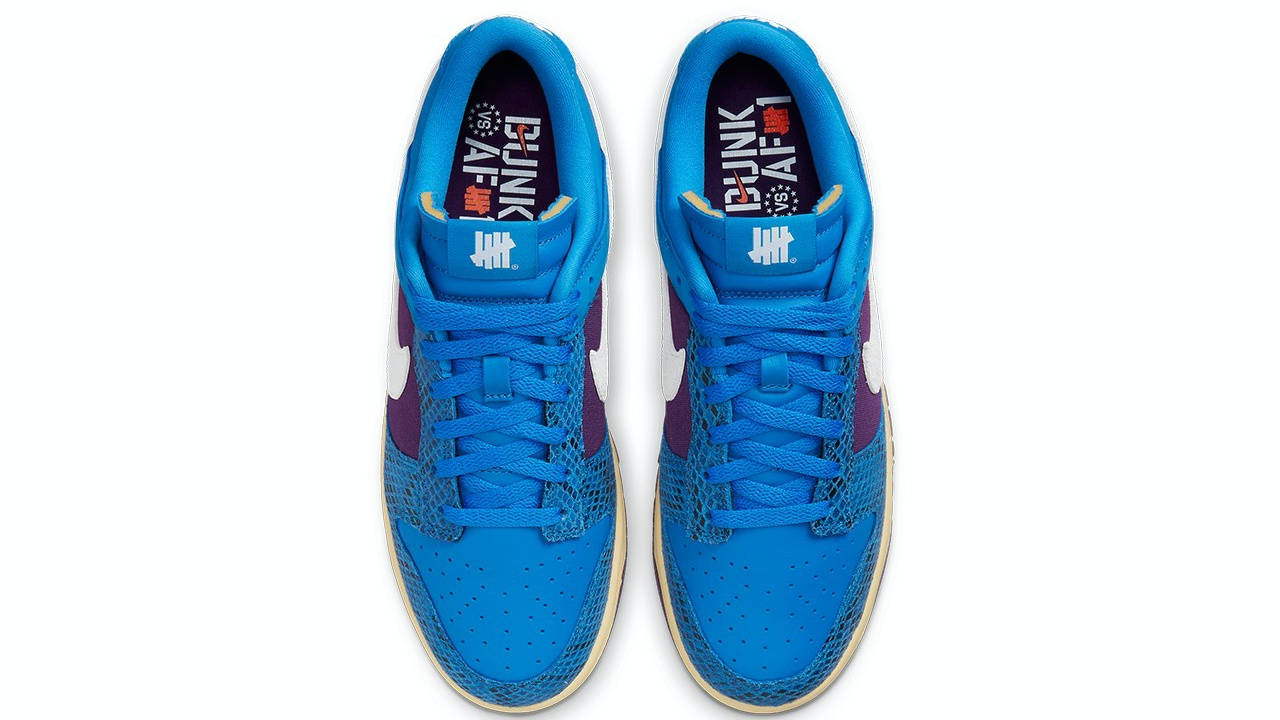 undefeated nike dunk low blue