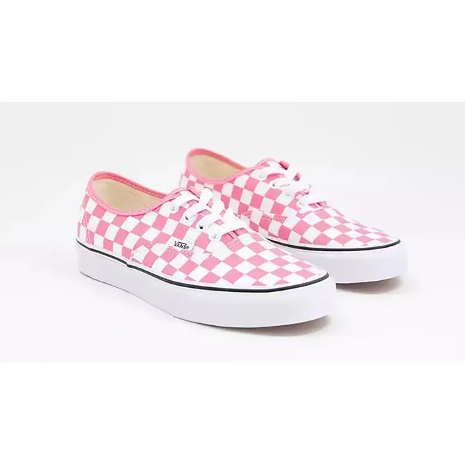 Pink checkered shoes on sale