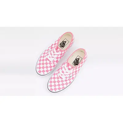 Light pink clearance checkerboard vans