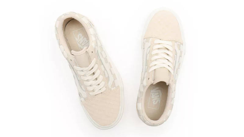 Vans Old Skool Platform Woven Blanc de Blanc