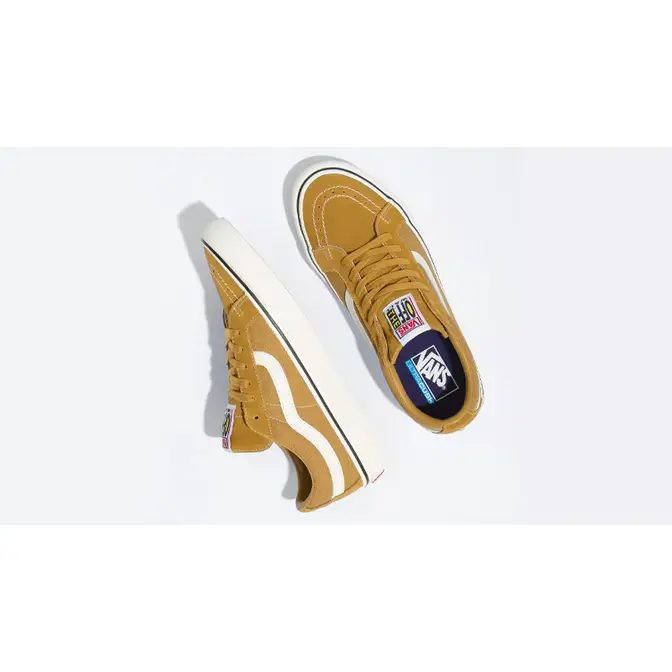 Vans sk8 hot sale hi gold