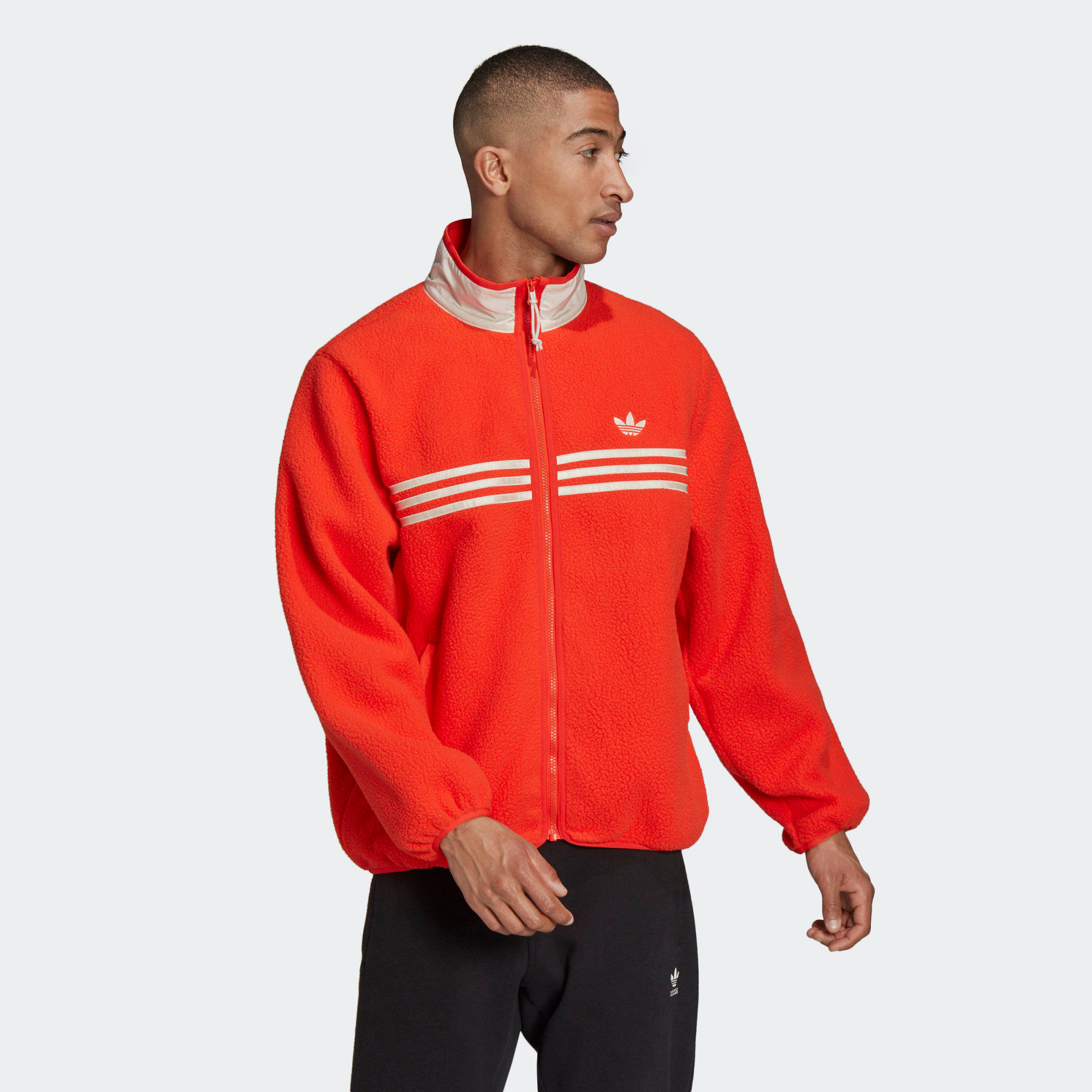 adidas 2000 luxe zip up fleece jacket