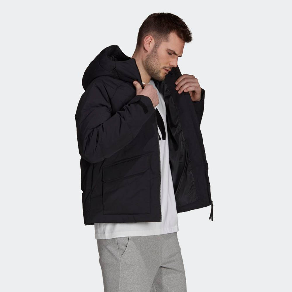 adidas Big Baffle Down Jacket Black The Sole Supplier