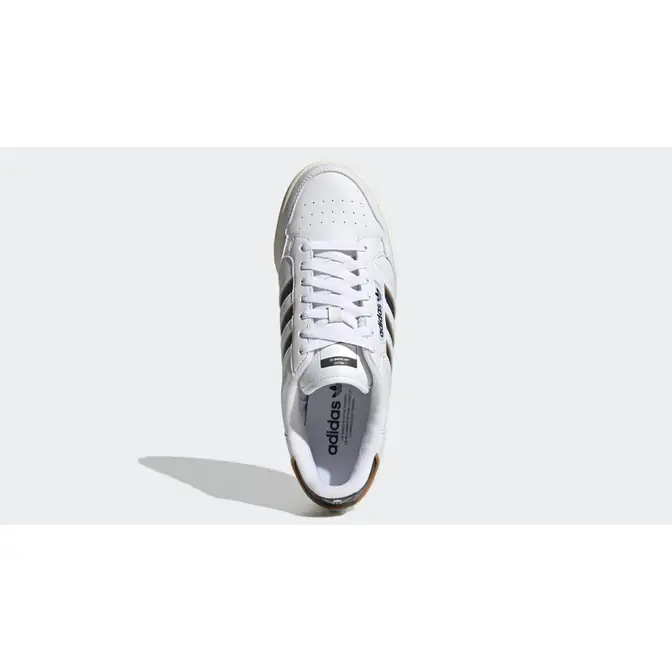 adidas language Continental 80 Stripes Cream White Grey Middle