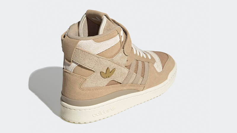 adidas originals forum hi top trainers in in neutral tones