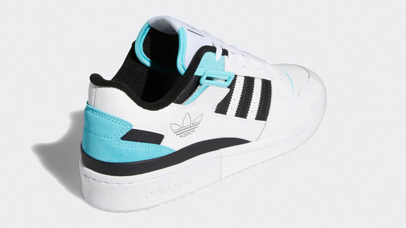 adidas Forum Exhibit Low White Pulse Aqua Back