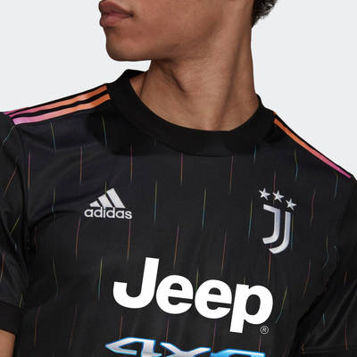 adidas Juventus 21-22 Third Jersey Black GS1438 Detail