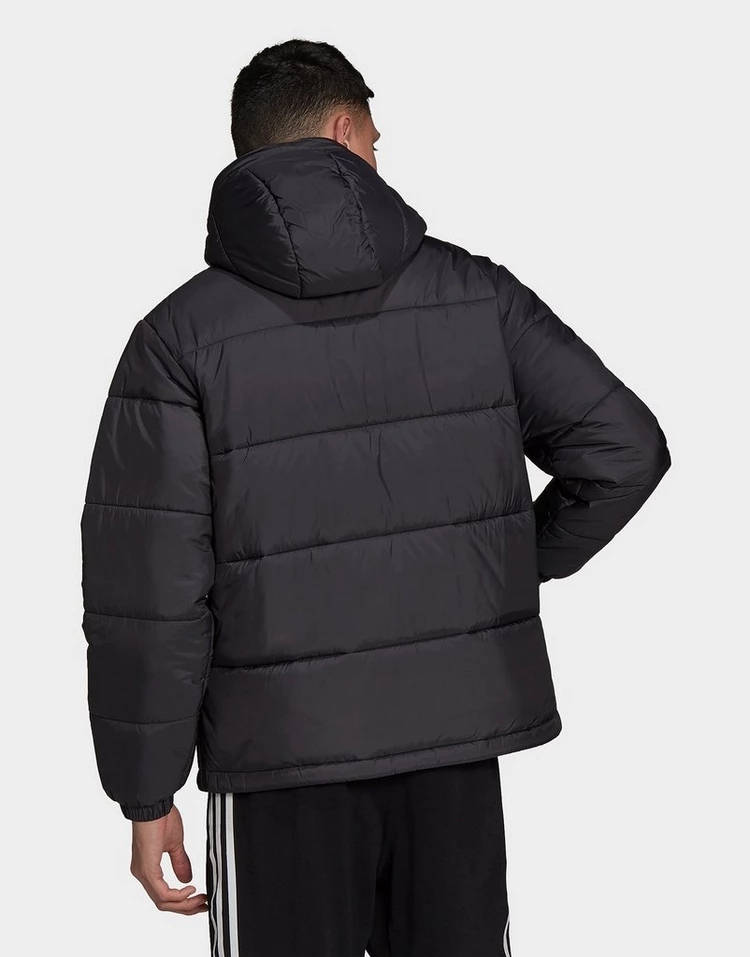 adidas Padded Hooded Puffer Jacket Black Back