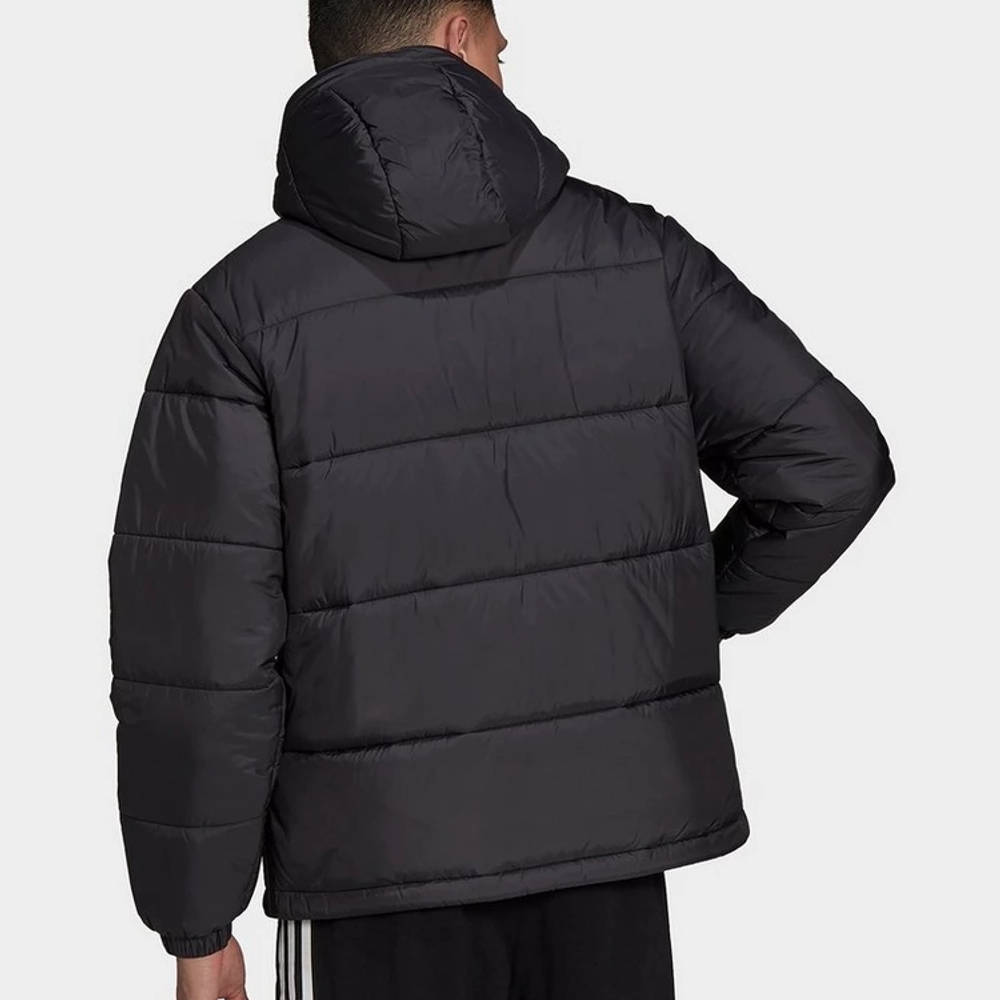adidas Padded Hooded Puffer Jacket - Black | The Sole Supplier