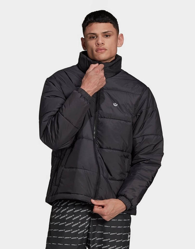 adidas Padded Stand-Up Collar Puffer Jacket Black