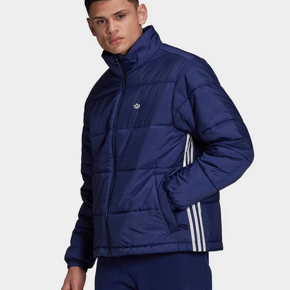 adidas blue puffer jacket