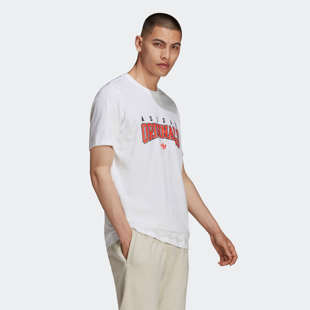 adidas Script T-Shirt - White | The Sole Supplier