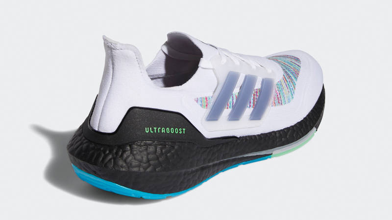 adidas Ultra Boost 2021 White Multi-Colour Back