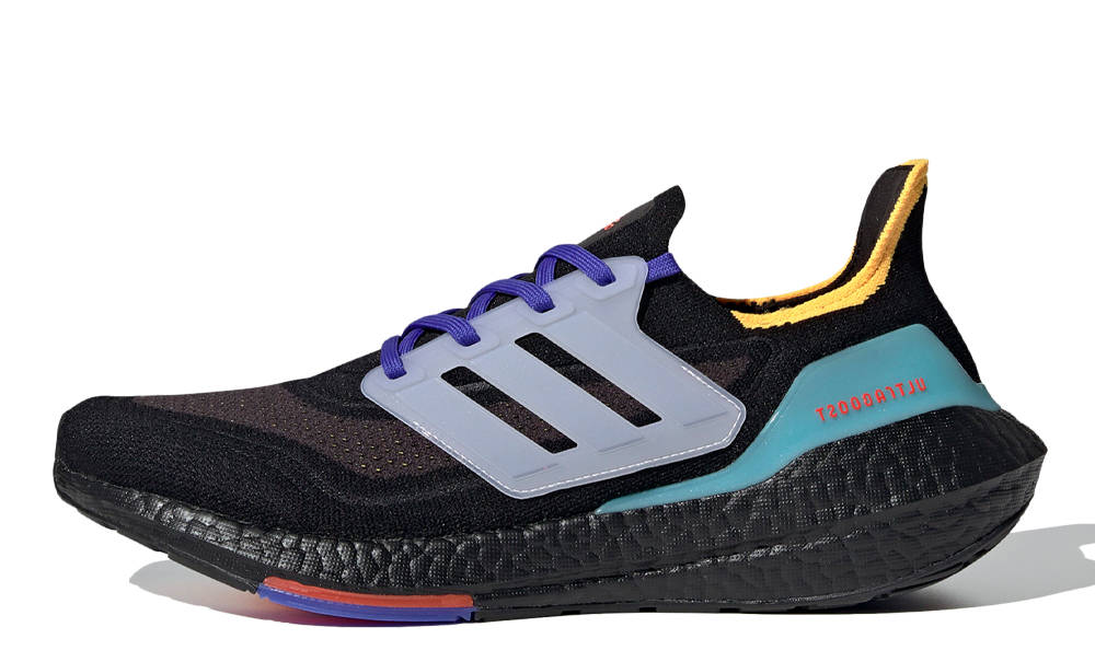 adidas Ultra Boost 21 Black Pulse Aqua