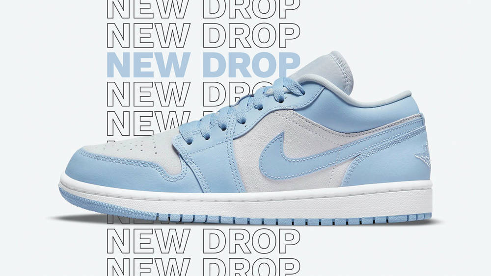 Image via Nike Air Jordan 1 Low Grey University Blue