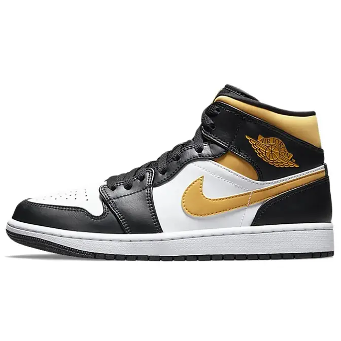 Air Jordan 1 Mid Black Pollen | Where To Buy | 554724-177 | The