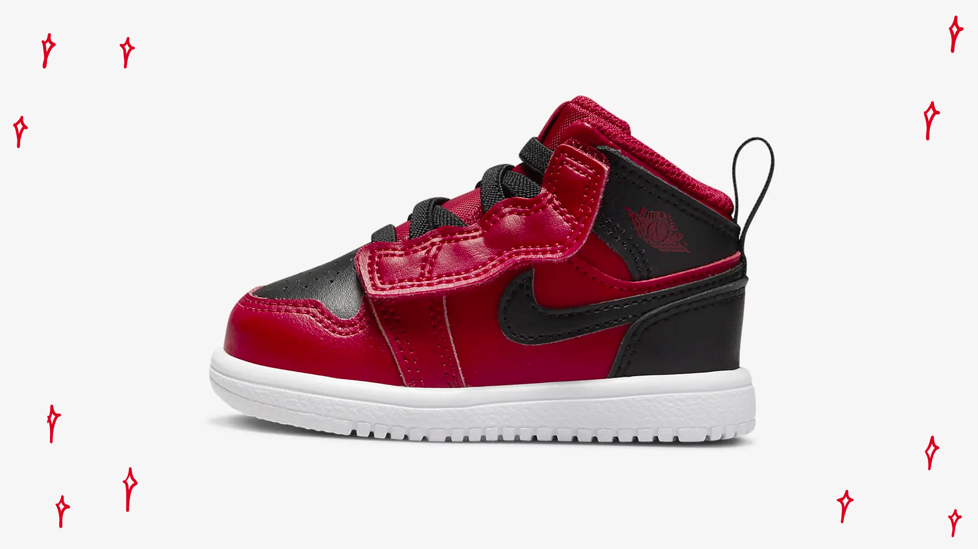 Air Jordan 1 Mid Gym Red Black