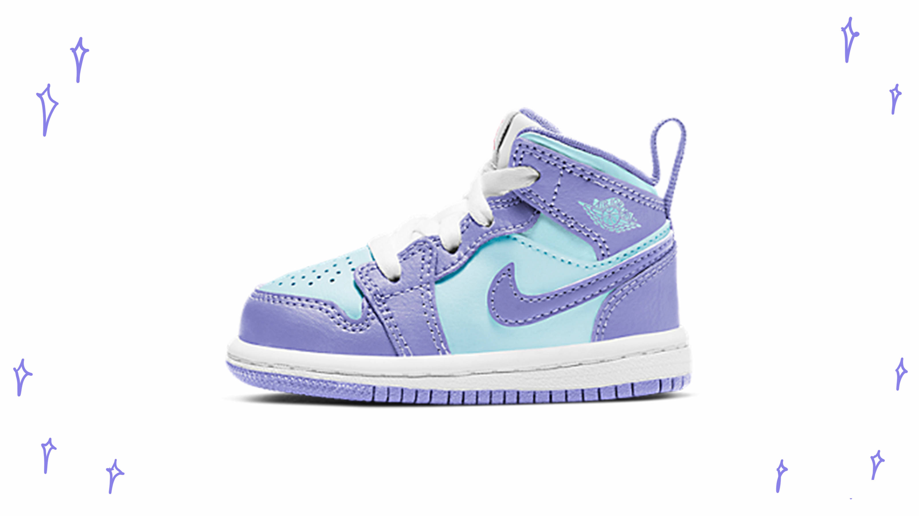 Air Jordan 1 Mid Purple Aqua
