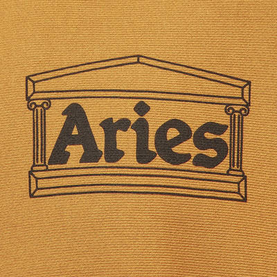 Aries Premium Temple Sweatshirt Orange Detail