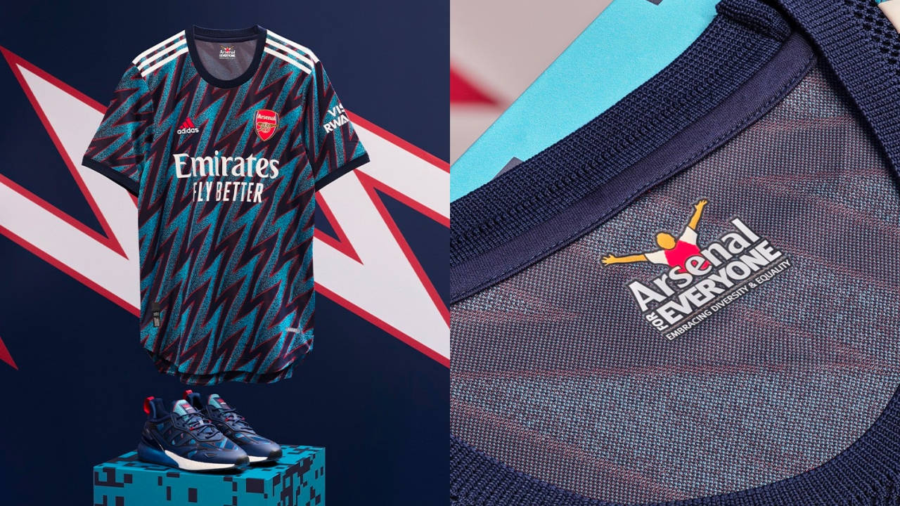 Arsenal Debut a Striking Lightning Bolt Third Kit for 2021/22