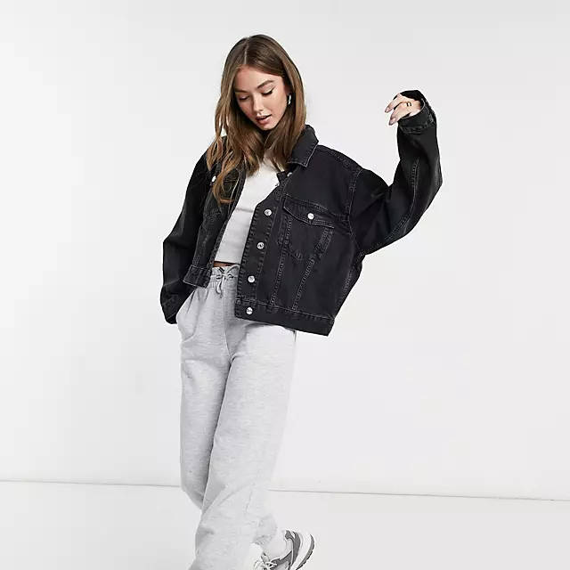 ASOS DESIGN Organic Cotton Blend Denim 90’s Jacket
