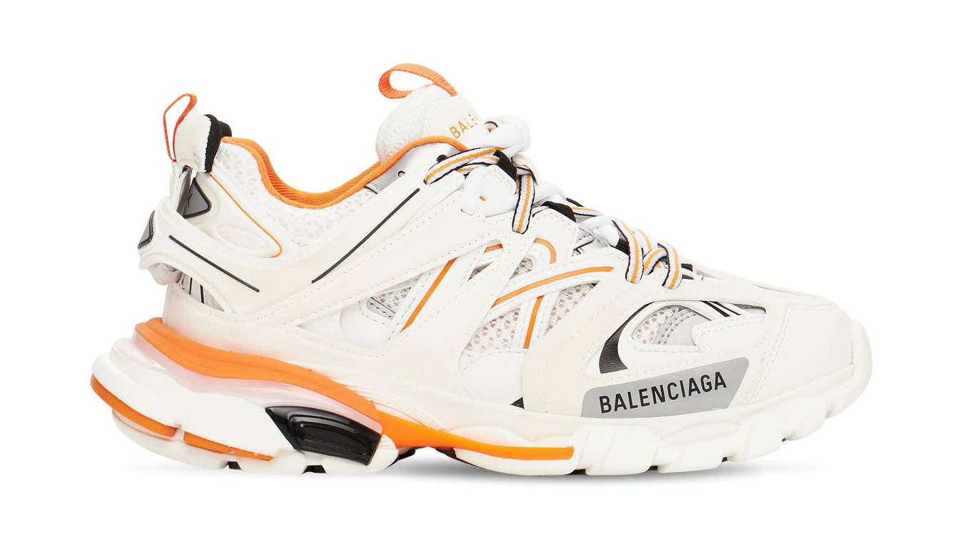 Balenciaga Track Mesh White Orange