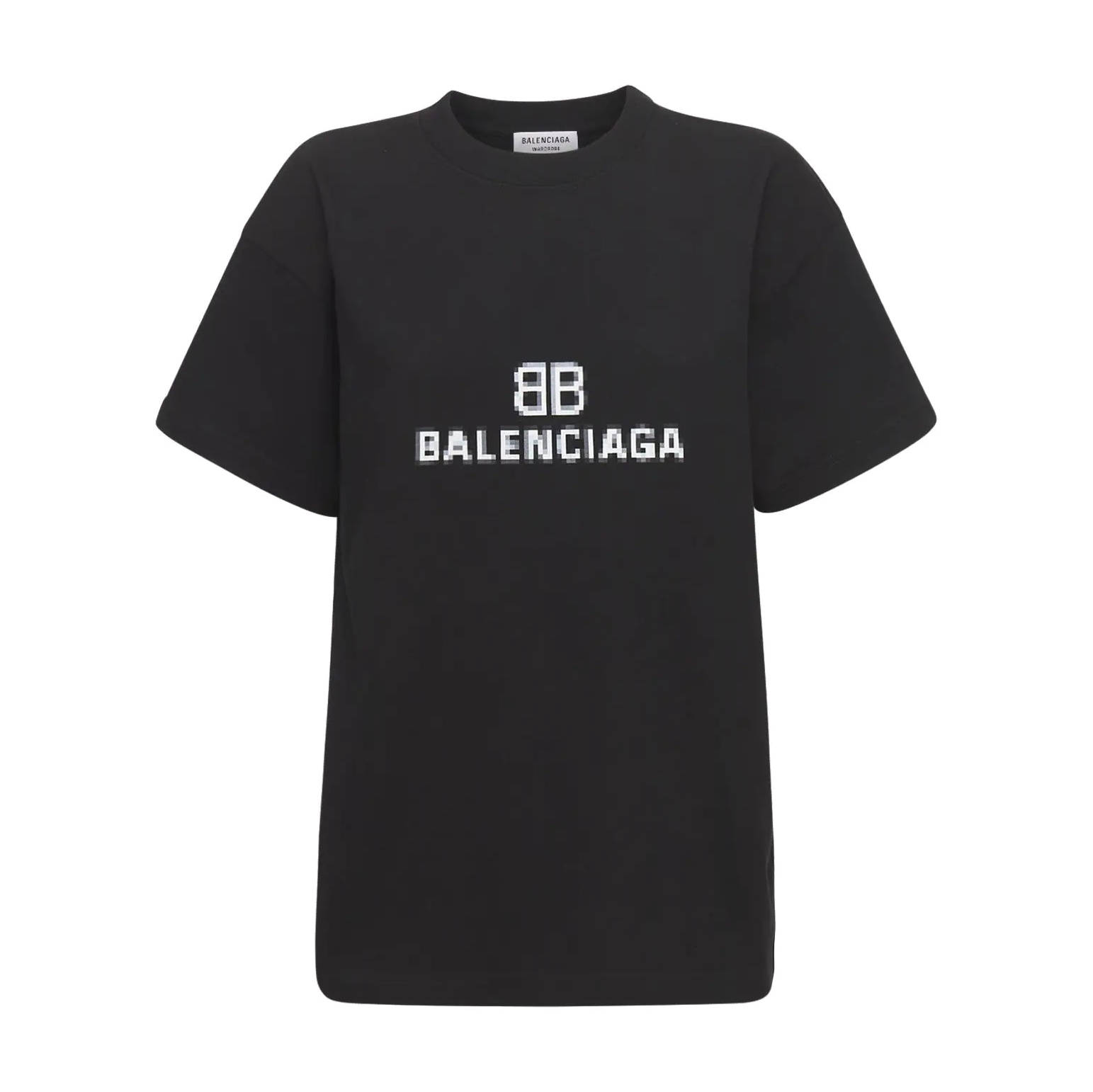 Balenciaga Vintage Logo Cotton Jersey T-Shirt