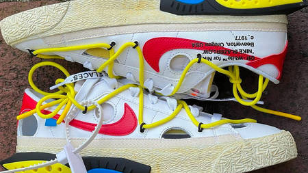 The Off-White x Nike Blazer Low "White" Is Virgil Abloh's Wildest Sneaker Yet The Off-White x Nike Blazer Low "White" Is Virgil Abloh's Wildest Sneaker Yet
