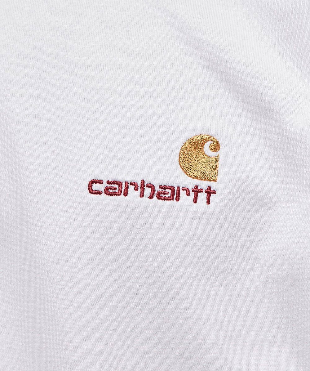 Carhartt WIP American Script T-Shirt White Detail