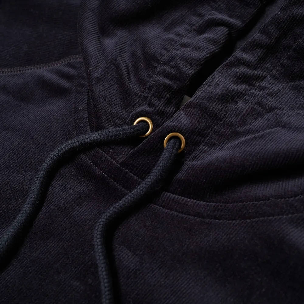 Carhartt WIP Hooded Cord Sweatshirt Dark Navy Detail