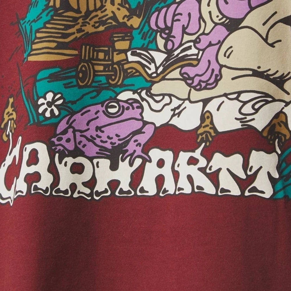 Carhartt WIP Kogancult Wizard T-Shirt Red Detail 2