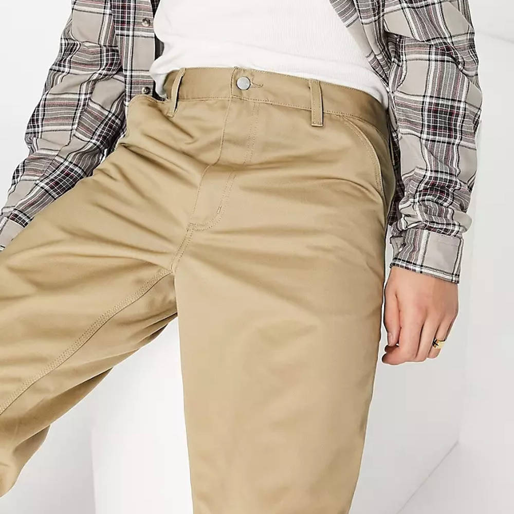 Carhartt WIP Simple Relaxed Straight Fit Trousers Beige Detail