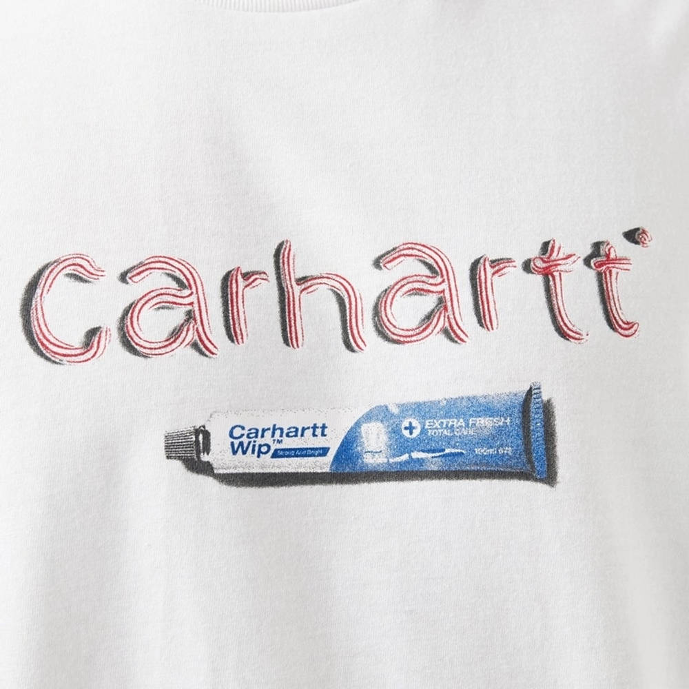 Carhartt WIP Toothpaste T-Shirt White Detail 2