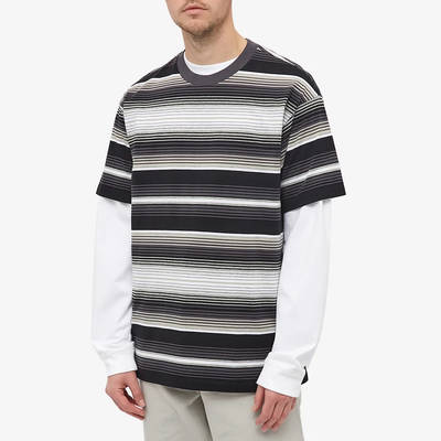 Carhartt WIP Tuscon Stripe T-Shirt Blacksmith Front