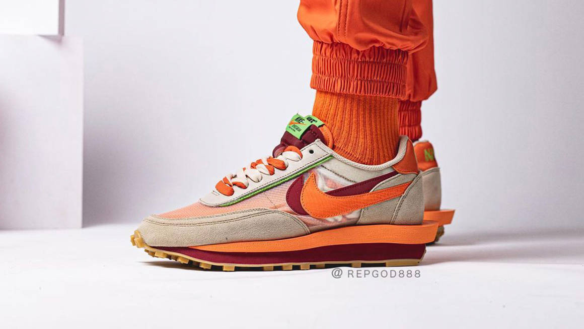 The sacai nike orange CLOT x sacai x Nike LDWaffle "Orange Blaze" is Dropping Much