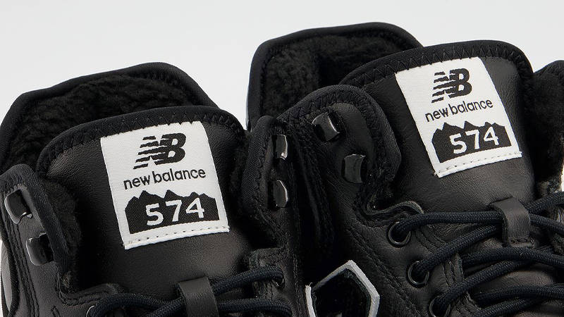 Comme Des Garcons x New Balance 574 Black Closeup