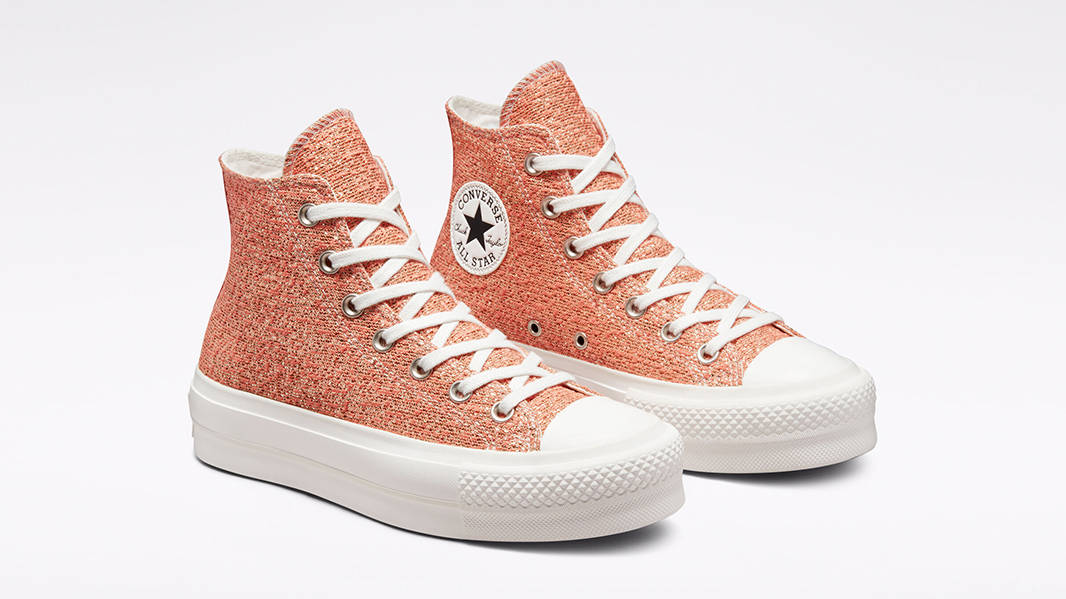 Converse Chuck Taylor Platform Metallic Shimmer Clay