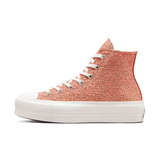 Rose gold hotsell sparkle converse