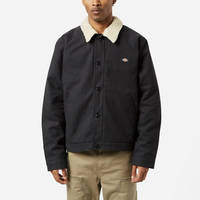 Dickies Sherpa Lined Deck Jacket Black Front