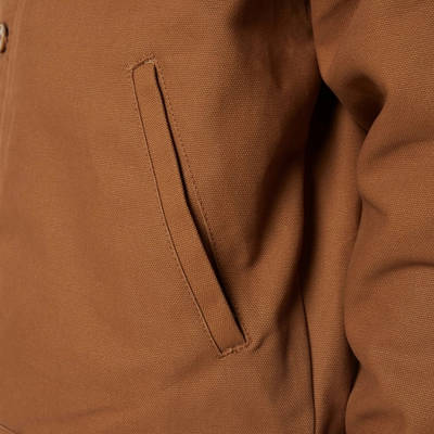 Dickies Sherpa Lined Deck Jacket Brown Detail 2