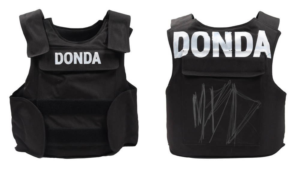 Image via Justin Reed New York 1 of 1 Kanye West 'DONDA' Bulletproof Vest Sells for a Whopping 20k