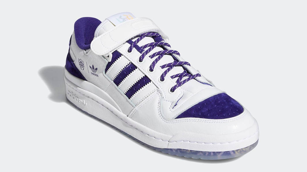 Donovan Mitchell x adidas Forum Low White Collegiate Purple