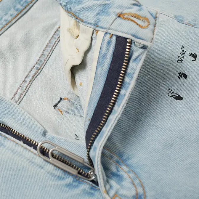 END. x Off-White Bandit Slim Jeans OMYA102T21DEN0034010 Detail 2