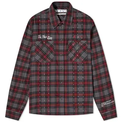 END x Off-White Till The End Flannel Shirt OMGA133T21FAB0034525