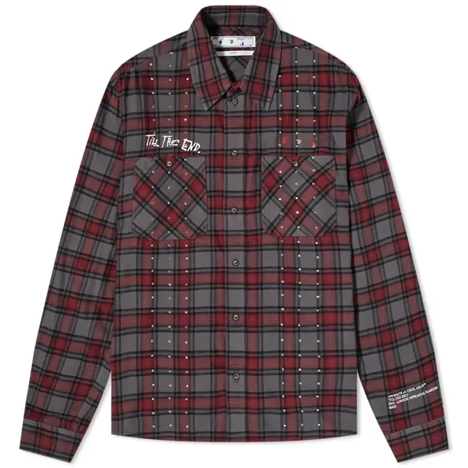 END x Off-White Till The End Flannel Shirt OMGA133T21FAB0034525