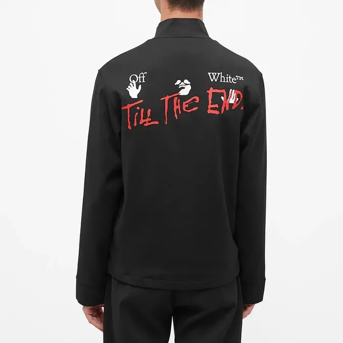 END x Off-White Till The End Track Jacket OMBD014T21FAB0021025 Back